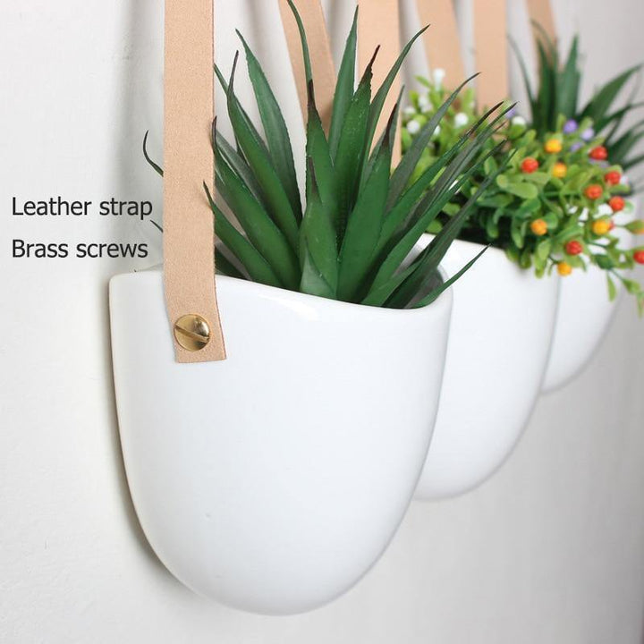 Keramiske blomsterpotter Garduruin bagform | Elegante plante stativer | Hjem og hage dekorasjon
