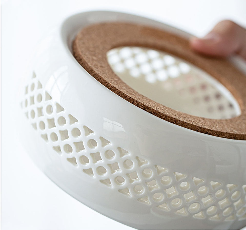 Norvo | Mini bærbar keramisk stearinlyktepottevarmer