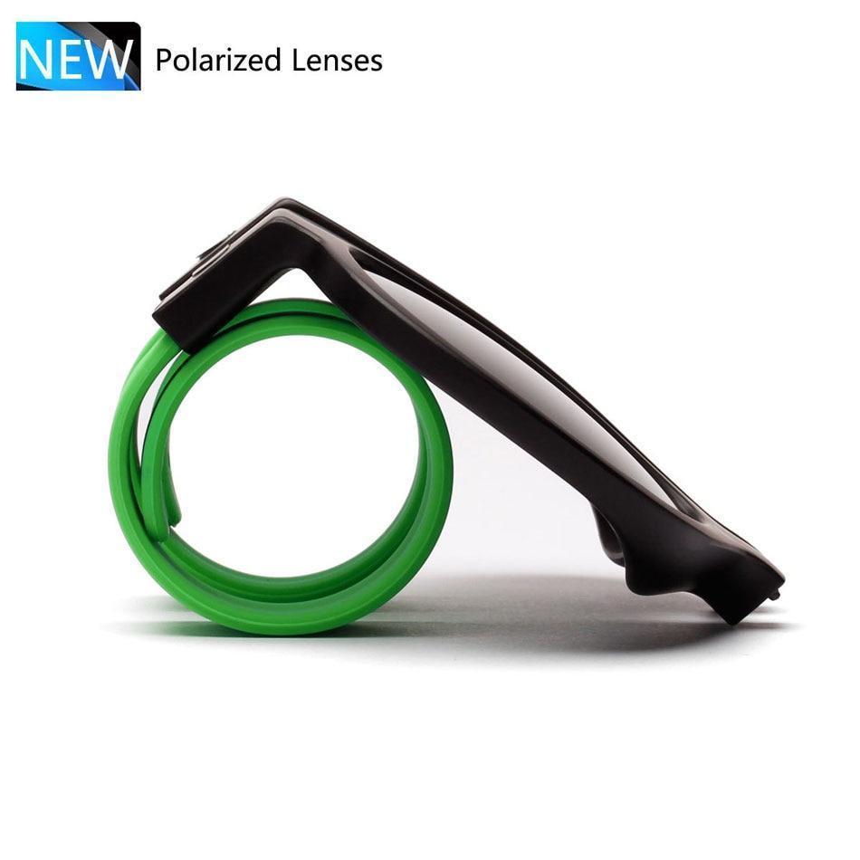 Norvo | Slap Solbriller Polaroid Slappable Wrap Armbånd Solbriller Håndleddsbånd Foldbare Solbriller