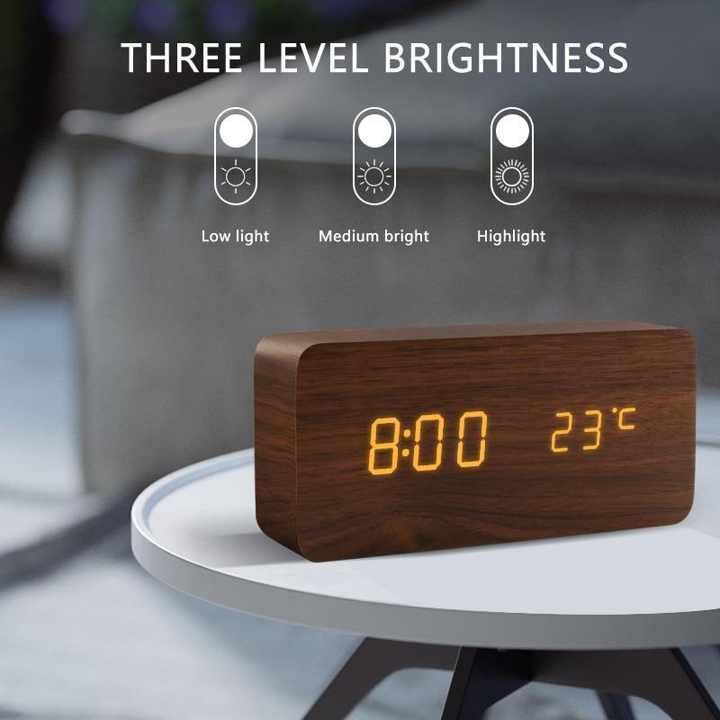 Norvo | LED vekkerklokke i tre kubusform