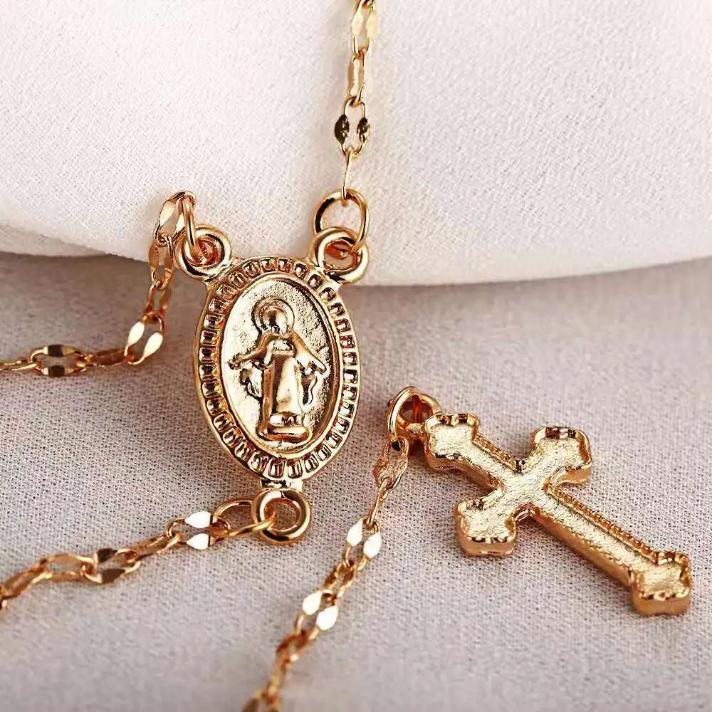 Norvo | Spirituell Rosary Halskjede – Stilfull Tro Smykke for Enhver Anledning