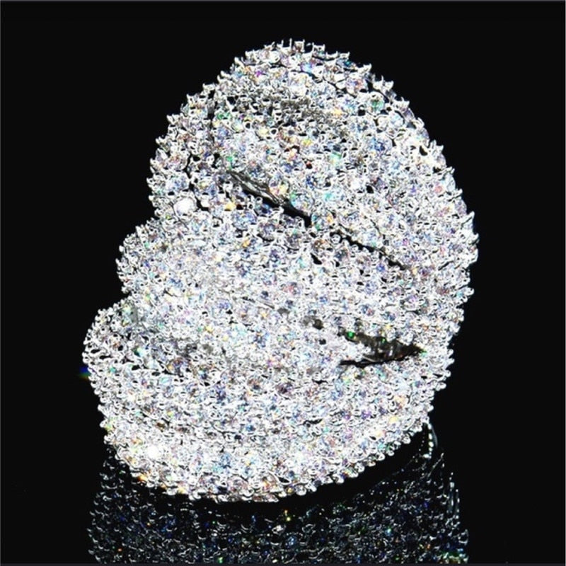 Norvo | Luksus Smykker Flerlags Zirkon Charm Dame Ring