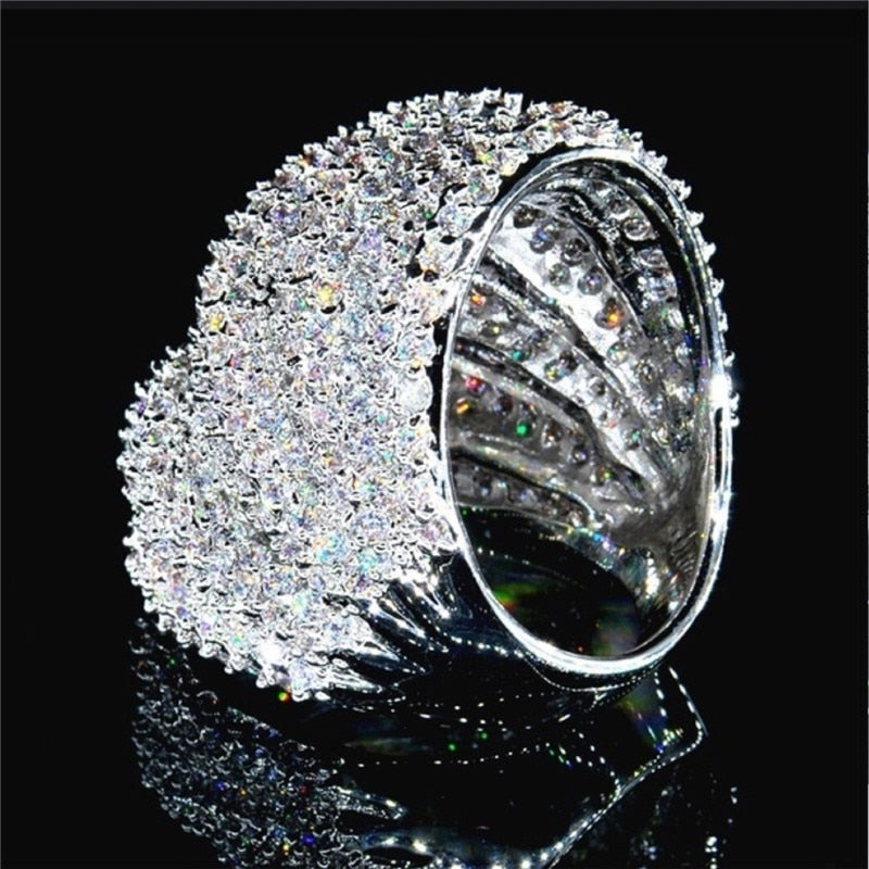 Norvo | Luksus Smykker Flerlags Zirkon Charm Dame Ring