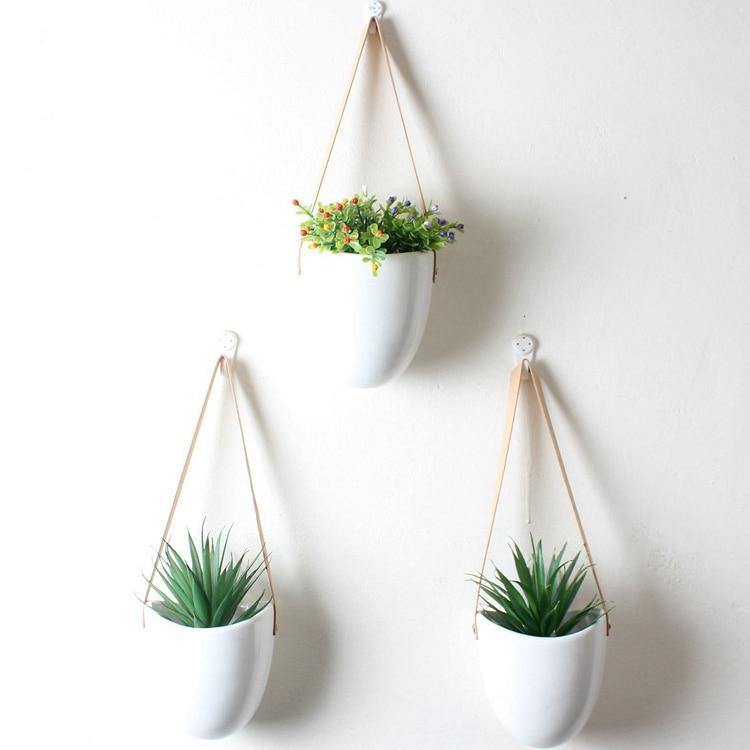 Keramiske blomsterpotter Garduruin bagform | Elegante plante stativer | Hjem og hage dekorasjon