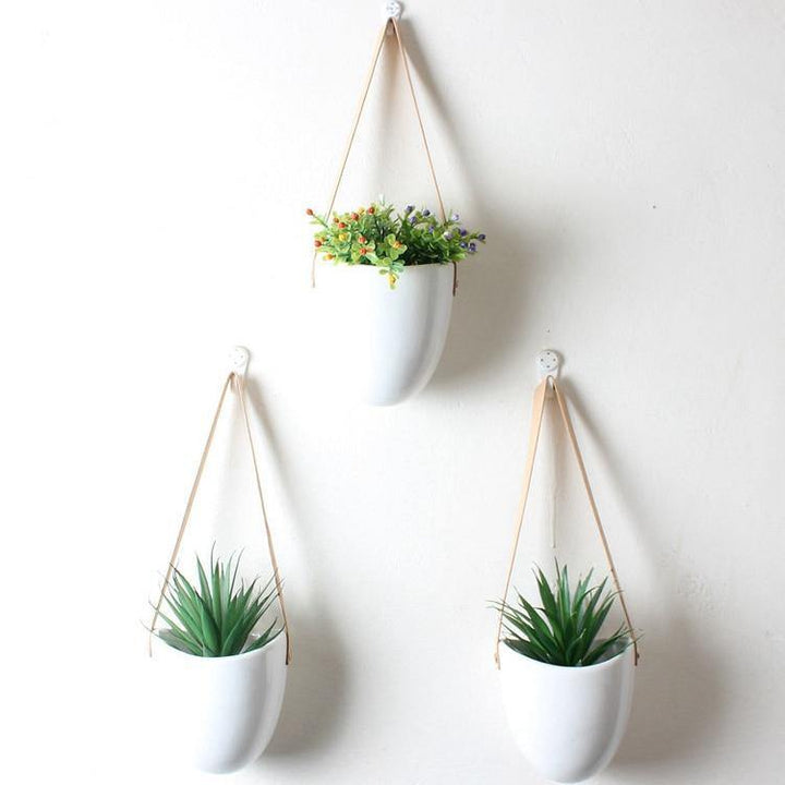 Keramiske blomsterpotter Garduruin bagform | Elegante plante stativer | Hjem og hage dekorasjon