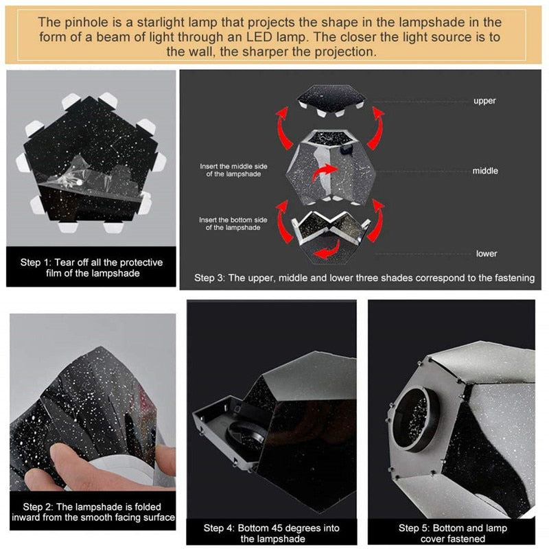 Norvo | Planetarium Galaxy Nattlys Prosjektor