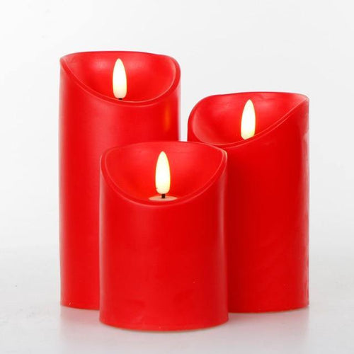 3stk Fjernkontrollert LED Flammefri Stearinlys | Norvo