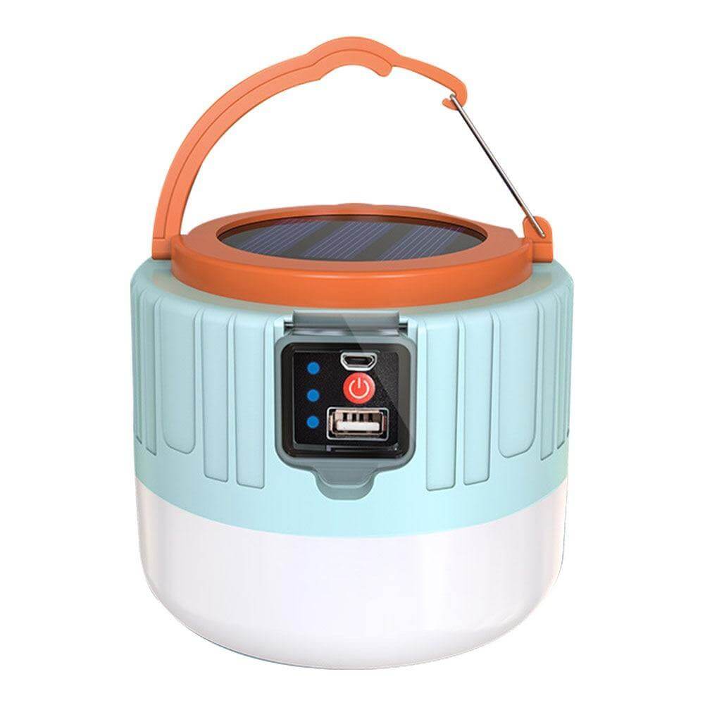 Norvo | Værbestandig Solcelleoppladbar Camping LED Lampe