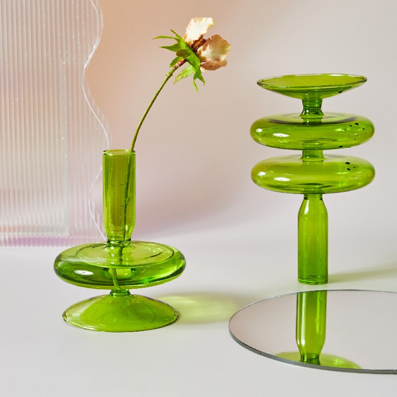 Norvo | Glass Lysestake-Lime
