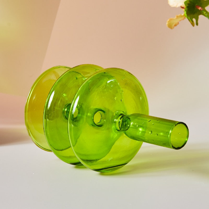 Norvo | Glass Lysestake-Lime