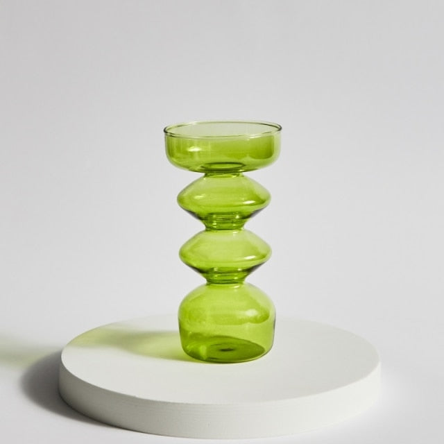 Norvo | Glass Lysestake-Lime