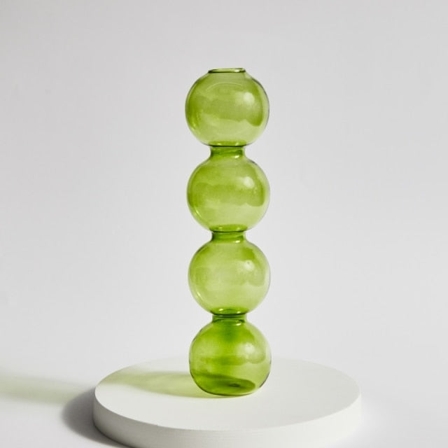 Norvo | Glass Lysestake-Lime
