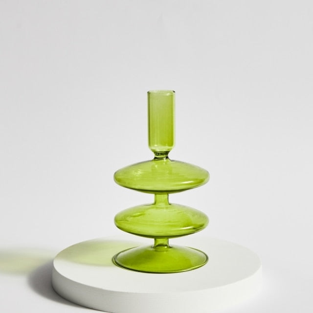 Norvo | Glass Lysestake-Lime