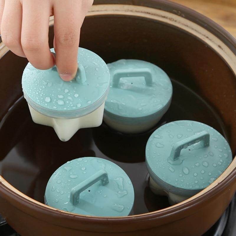 Norvo | 4pcs Silikon Dampkokkeg Egg Cooker