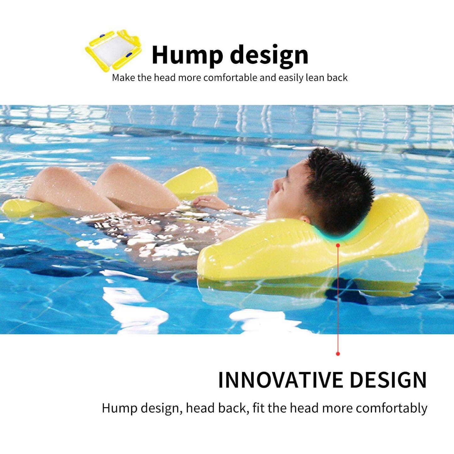 Norvo | Oppustbar flytende vannlounge hengekøye