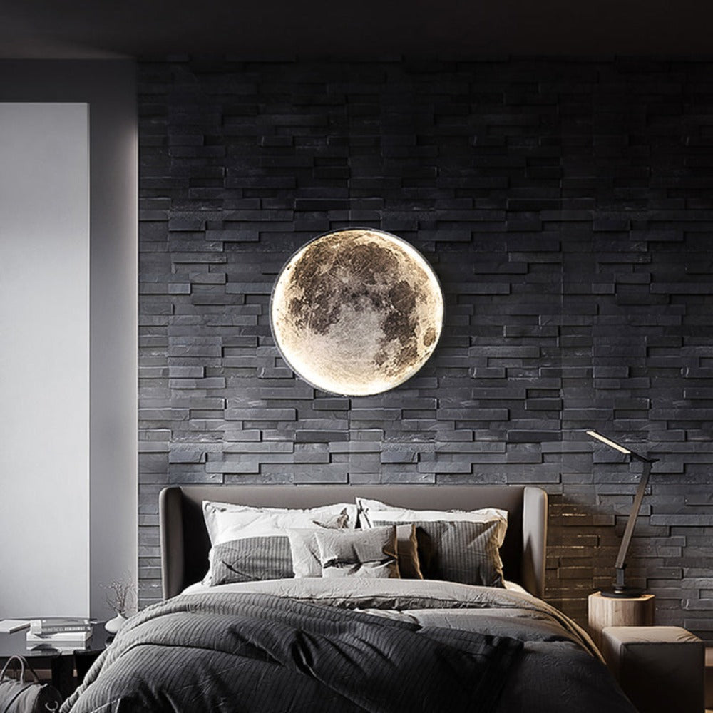 Norvo | 3D LED Måne eller Jord Tak- eller Vegglampe (3 Stiler) 24CM-80CM