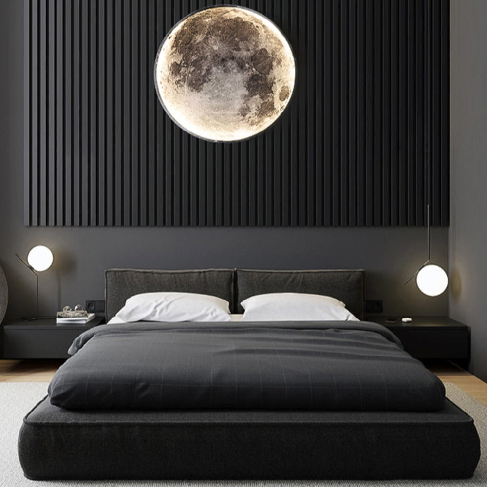 Norvo | 3D LED Måne eller Jord Tak- eller Vegglampe (3 Stiler) 24CM-80CM