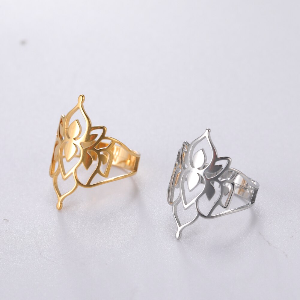 Norvo | Buddha Vintage Lotus Ring for kvinner