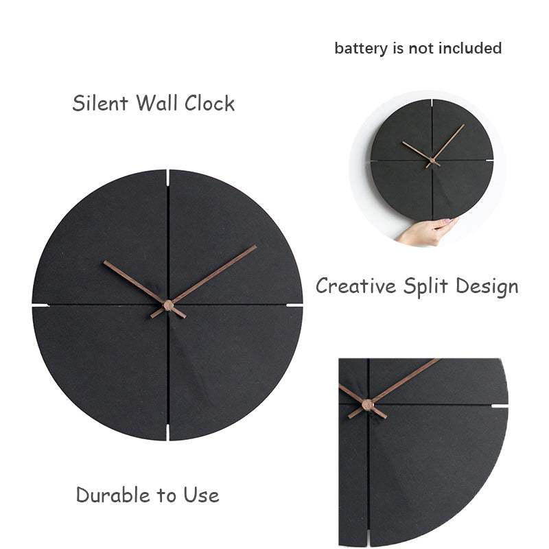 Norvo | Elegant Nordisk Minimalistisk Treveggklokke
