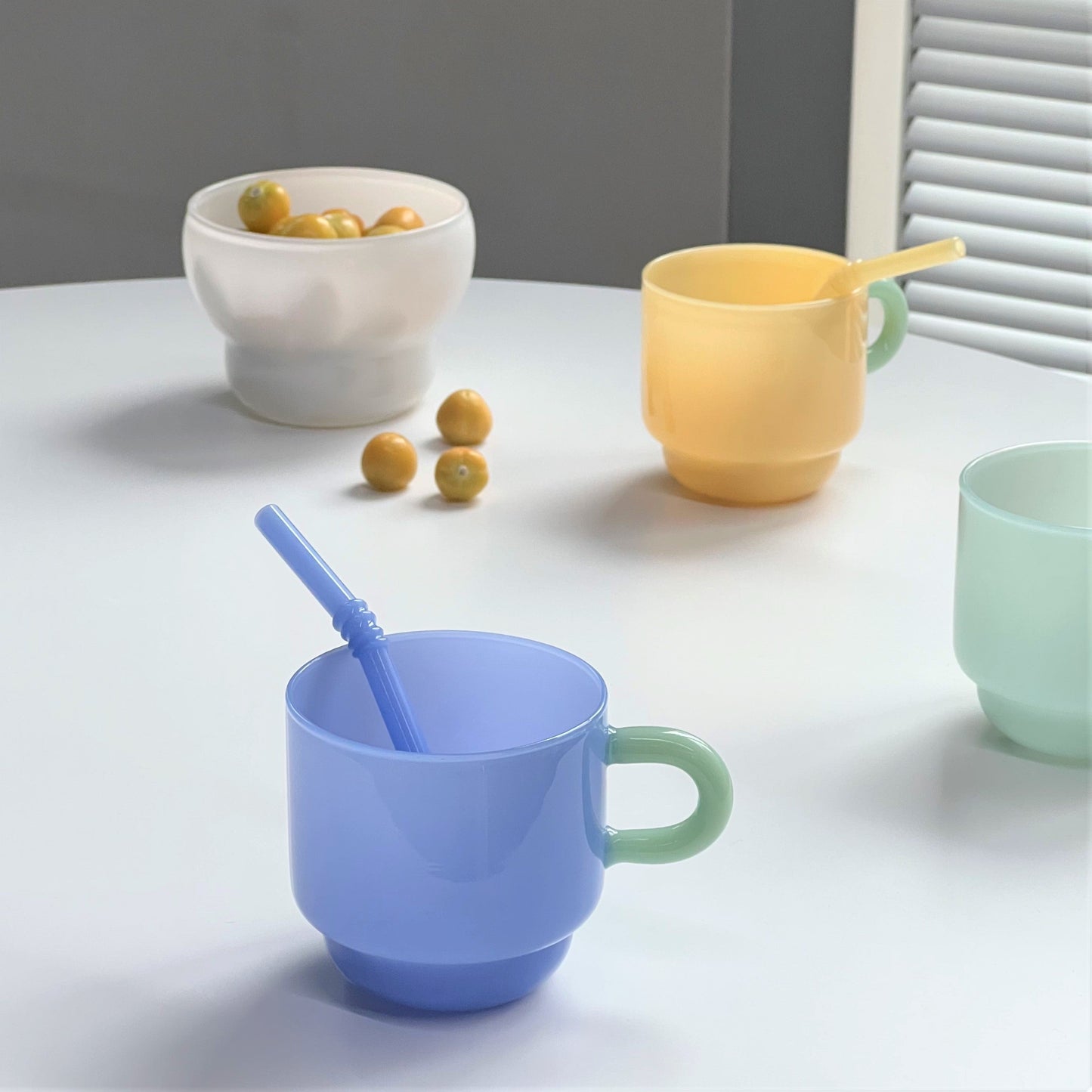 Norvo | Glass sugerør - Sett med 4