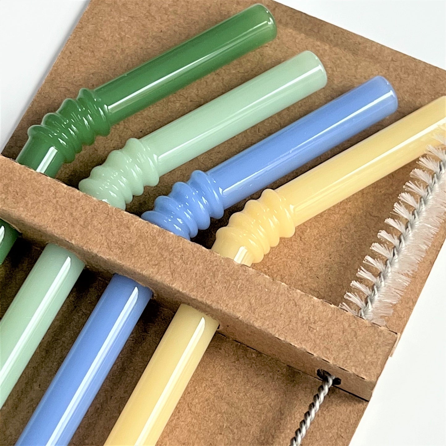 Norvo | Glass sugerør - Sett med 4