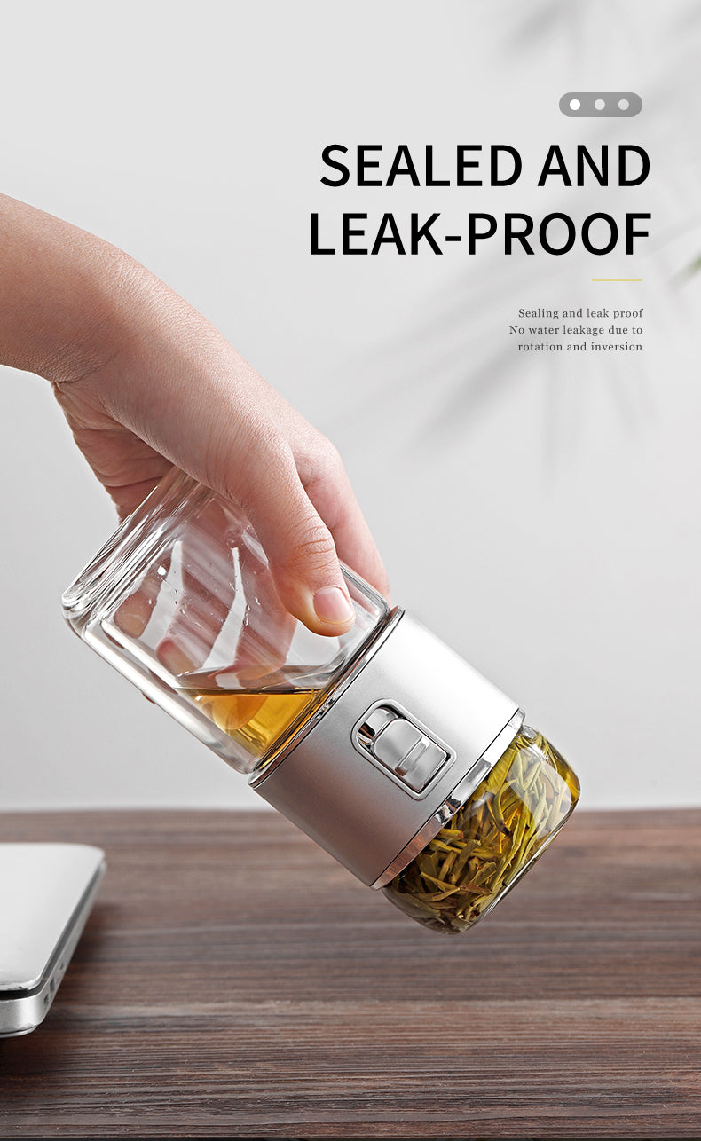 Norvo | Dobbel Glass Te Infuser Termosflaske