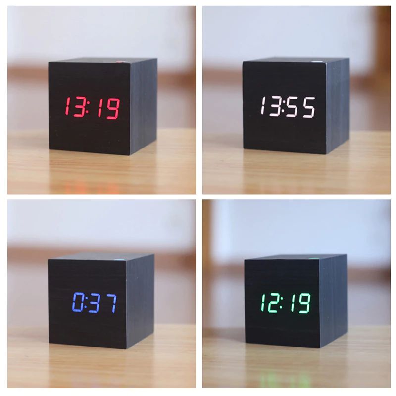 Norvo | Digital Clock Cube i moderne tredesign