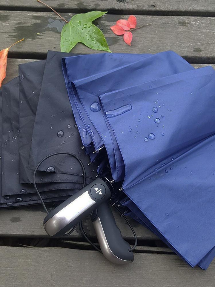 Norvo | Luksus Automatisk Åpen & lukke Paraply Sammenleggbart Vindvann Motstandsdyktig