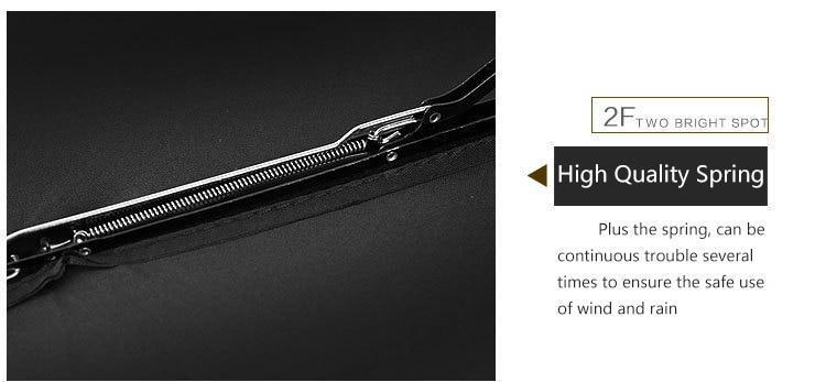 Norvo | Luksus Automatisk Åpen & lukke Paraply Foldsammen Vind vanntett