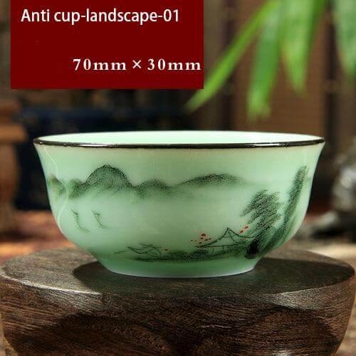 Norvo | Handbemalte Keramikschalen | Traditionelles chinesisches Lotusdesign