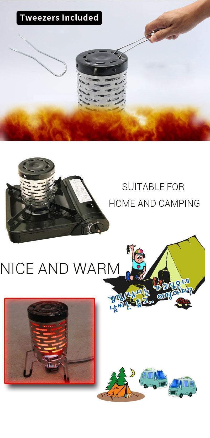 Norvo | Mini Varmer & Komfyr For Camping