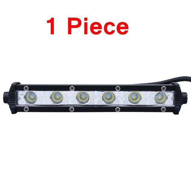 Norvo | 6 tommer 24W Enkel rekke LED Lyslist Vanntett Offroad Biler