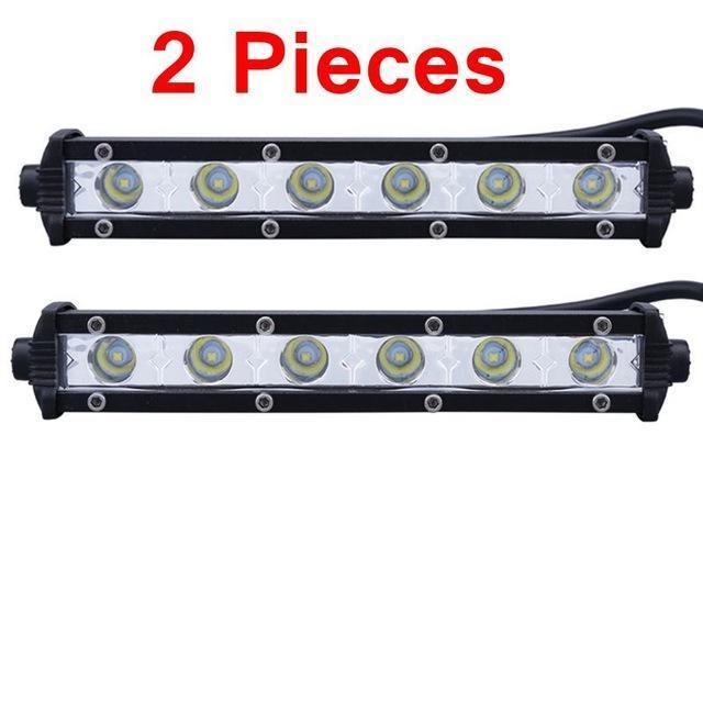 Norvo | 6 tommer 24W Enkel rekke LED Lyslist Vanntett Offroad Biler