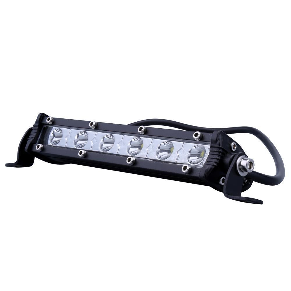 Norvo | 6 tommer 24W Enkel rekke LED Lyslist Vanntett Offroad Biler