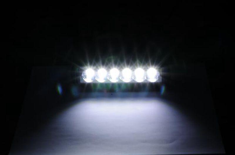 Norvo | 6 tommer 24W Enkel rekke LED Lyslist Vanntett Offroad Biler