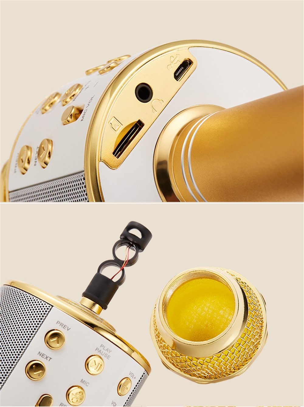 Norvo | Trådløs Magisk Karaoke Mikrofon – Bluetooth Karaoke Mikrofon