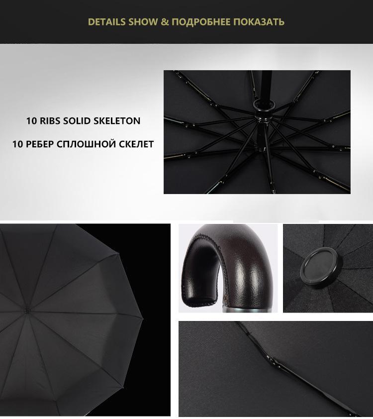 Norvo | Premium Klassisk Engelsk stil Automatisk Paraply Vindmotstandsdyktig