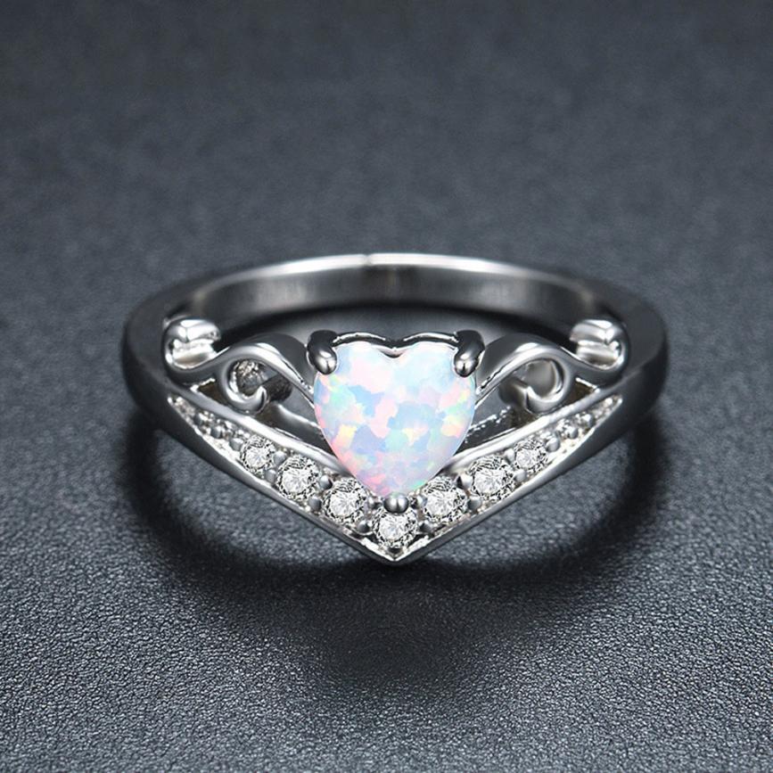 Oval Cut Heart Fire Opal Ring | Norvo