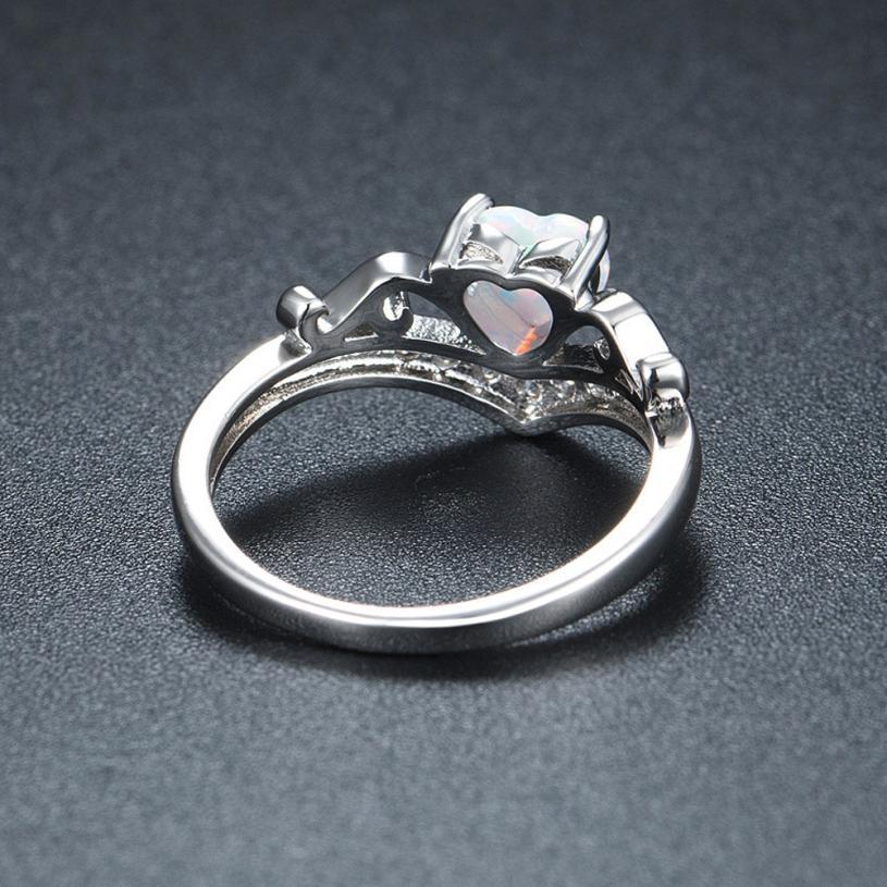 Oval Cut Heart Fire Opal Ring | Norvo