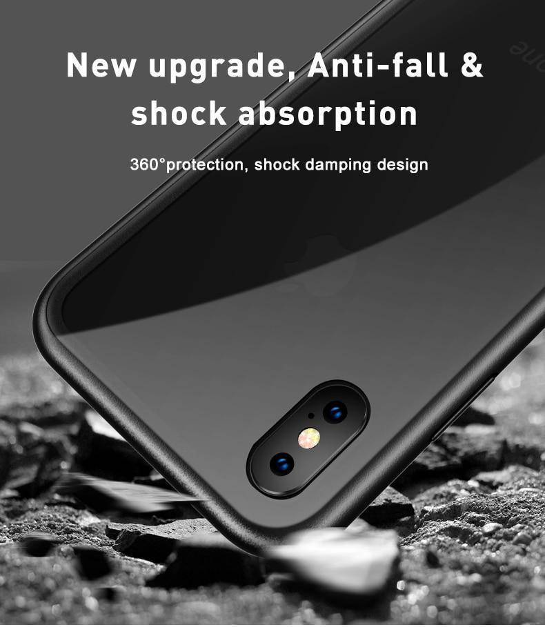 Norvo | 2019 Ny magnetisk absorpsjons glassdeksel for iPhone