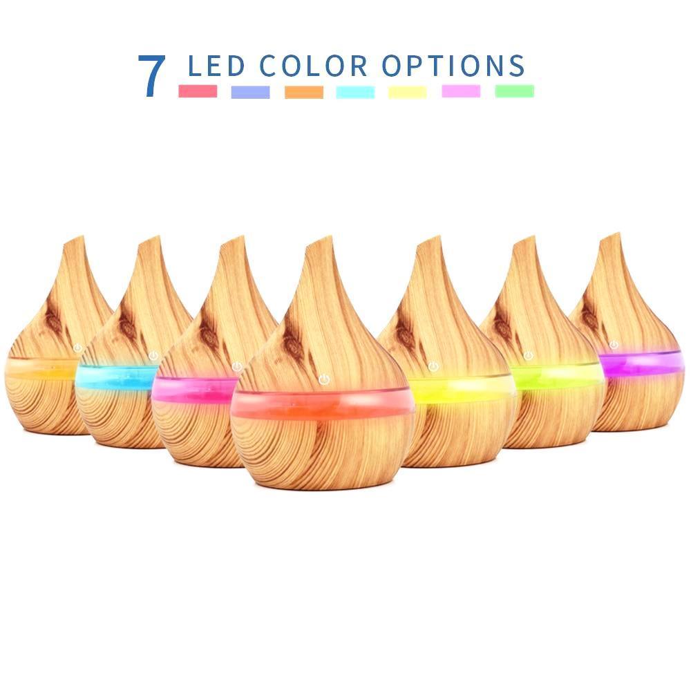 Norvo | Treverk Elektrisk Luftfukter Ultrasonisk Aromaterapi Diffuser