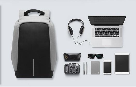 Norvo | Ryggsekk Uformell Mote Laptop Tyverisikret Notatbok Skoleveske med USB-Port