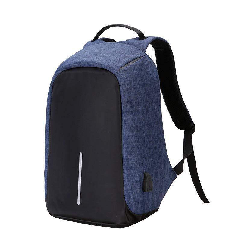 Norvo | Ryggsekk Uformell Mote Laptop Tyverisikret Notatbok Skoleveske med USB-Port