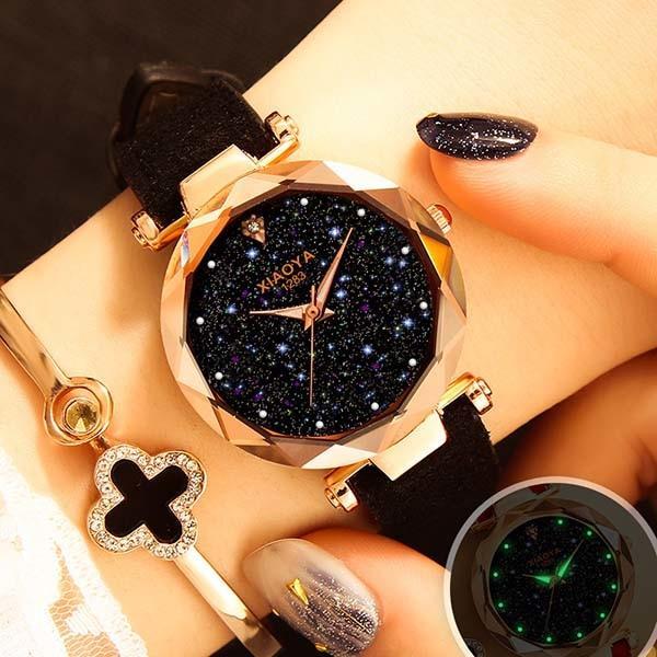 Norvo | Luminous Starry Sky Multi-Color Casual Designer Klok
