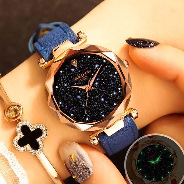Norvo | Luminous Starry Sky Multi-Color Casual Designer Klok