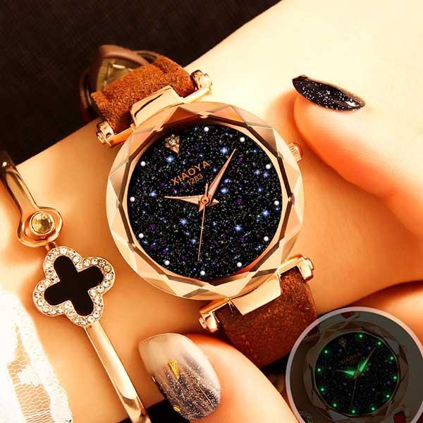 Norvo | Luminous Starry Sky Multi-Color Casual Designer Klok