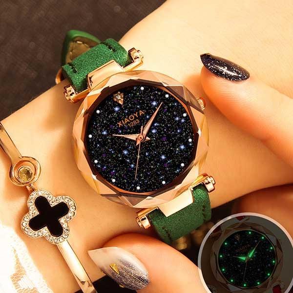 Norvo | Luminous Starry Sky Multi-Color Casual Designer Klok