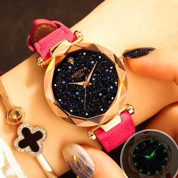 Norvo | Luminous Starry Sky Multi-Color Casual Designer Klok