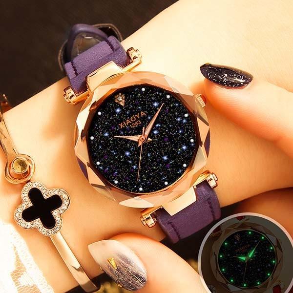 Norvo | Luminous Starry Sky Multi-Color Casual Designer Klok