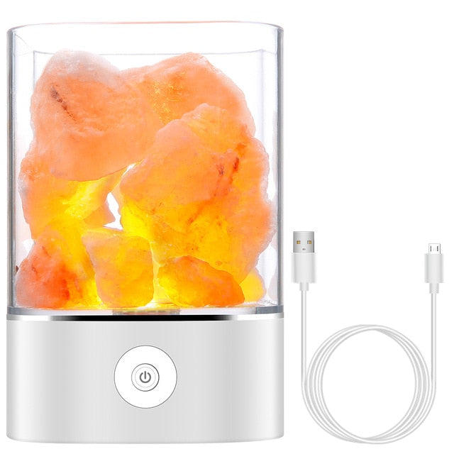 Norvo | Himalaya Salt Skrivebordslampe & Luftrenser Hvit